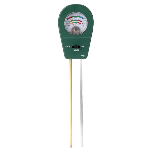 Humedad del suelo/Fertilidad del suelo/PH del suelo Medidor de PH del suelo 3 en 1 Detector de suelo