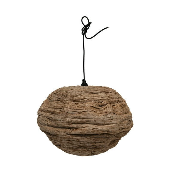 Creative Co-Op Creative Co-Op Collapsible Organic Banana Fiber Ceiling Light, Natural