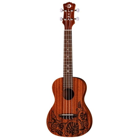 Luna Ukulele Lizard Mahogany Concert w/Bag Lefty