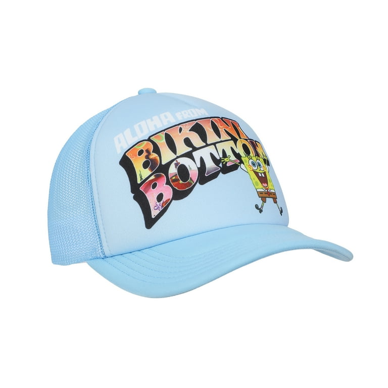 Spongebob Squarepants Bikini Bottom Blue Trucker Hat  display picture 2