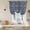Blue, variant on Purple Flower Pattern Balloon Curtains for Windows, Bedroom Curtains 54 Inch Length, Vintage Floral Botanical Simple Tie Up Curtains Panels Thermal Insulated Bathroom Curtains Window 42"x54"