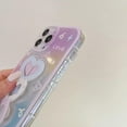 thumbnail image 6 of Compatible with iPhone 14 Pro Max Gradient Case Kickstand Love Heart Push Pull Stand Holder Wrist Strap Clear Cute Fashion Protection Shockproof Cover for Women Girls, 6 of 9