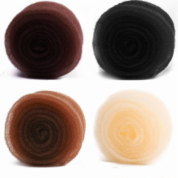 EBCUE Coffee Hair Sponge for Updo,Hair Donuts for Updos Volume Hair Bumps Tool Hair Padding for Updos 180 cm