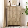thumbnail image 2 of ARKANTOS Fluted 5 Drawer Dressers for Bedroom, Coastal Oak Finish, 2 of 9