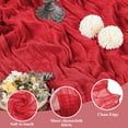 thumbnail image 3 of Table Runner Ase'm - Mantel de gasa (3 unidades, 89 x 305 cm), color rojo, 3 of 7