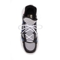 thumbnail image 4 of Schutz Anick Silver Black Lace-Up Sneaker Lace Up Boyfriend Chunky Sneakers (Silver Black, 7.5), 4 of 5