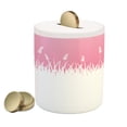 thumbnail image 1 of Pink Piggy Bank, Field Farm Life Inspired Scene Cut into Half with Bushes and Wheat Art Print, Ceramic Coin Bank Money Box for Cash Saving, 3.6" X 3.2", Hot Pink and White, by Ambesonne, 1 of 4