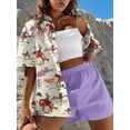 thumbnail image 4 of MOUSYA Western Button Up Shirts Women: Retro Cowgirl Shirt Rodeo Tops Hawaiian Summer Vacation Short Sleeve Top Blouses, 4 of 9