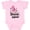 AD-Pink, variant on Be a Flamingo in a Flock of Pigeons with Flowers Girls Baby Bodysuit