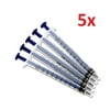 5x 1mL Disposable Plastic Nutrient Syringe Injector Liquid Chemistry Lab Tool