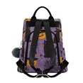 thumbnail image 2 of FORMRS Women's Travel Backpack Purse Anti-Theft Hidden Pockets Casual Shoulder Bag, Purple Halloween Black Cat, 2 of 7