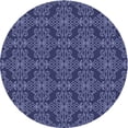 thumbnail image 1 of Ahgly Company Machine Washable Indoor Square Transitional Periwinkle Purple Area Rugs, 3' Square, 1 of 1