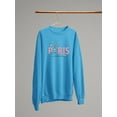 thumbnail image 3 of Butterfly C'est La Vie Paris Sweatshirt Women -Image by Shutterstock, Female Medium, 3 of 4