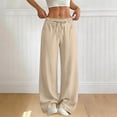 thumbnail image 2 of Dagugfen Athletic Pants for Women Loose Fitted Drawstring Elastic Waist Breathable Summer Casual Workout Full Length Pants, 2 of 8