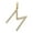 Yellow, variant on 14K White Gold Diamond Letter M Initial Pendant