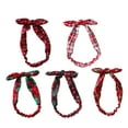 thumbnail image 2 of D-GROEE 5Pcs Christmas Rabbit Ears Bowknot Headbands Christmas Stretchy Head Wrap Elastic Headbands Retro Plaid Christmas Hair Accessories for Women Ladies Christmas Parties, 2 of 7