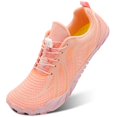 thumbnail image 1 of Zapatillas de senderismo L-RUN para mujer y hombre, color rosa y negro (EU42/US11), 1 of 6