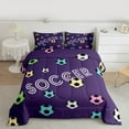 thumbnail image 2 of Homewish Kids Soccer Game Bedding Comforter Set,Colorful Football Twin Comforter Sets,Sport Theme Bedding Set For Boys,Microfiber Bedroom Decor,2 Pieces, 2 of 8