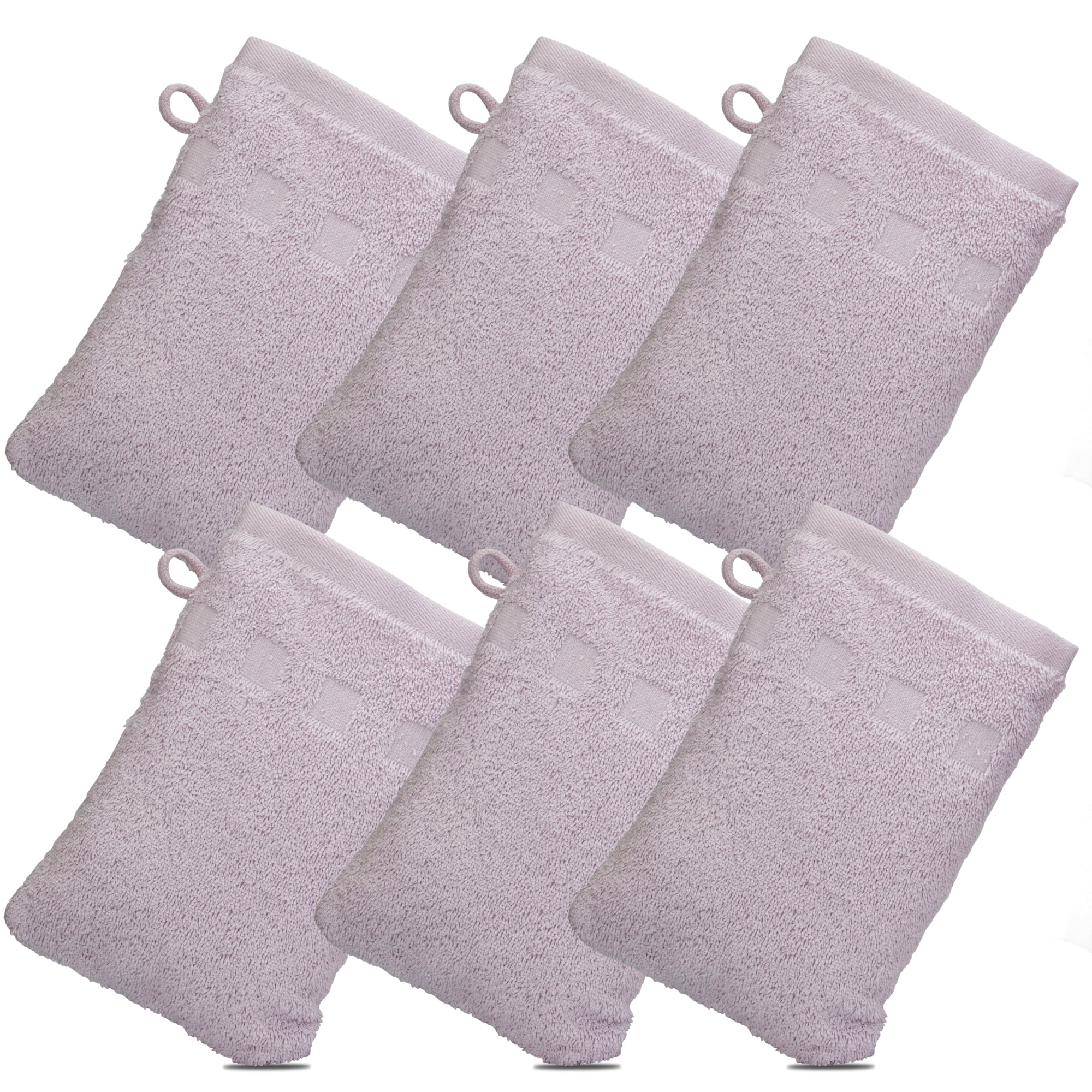 Made Easy Kit Bath Mitts Package of 6 (6" x 9") European Style
