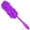 Purple, variant on DecorRack Bath Sponge with Handle, Shower Loofah Brush, Back Cleaning Scrubber, 8? Long Curved Handle, Exfoliate, Rejuvenate Skin, Body Bathing Sponge with Long Mesh Pouf, Purple (1 Pack)