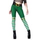 thumbnail image 1 of MKLEKYY Leggings de compresión para mujer, leggings para entrenamiento, leggings con estampado de dibujos animados de festival irlandés, pantalones con bloques de color, leggings elásticos suaves, 1 of 3