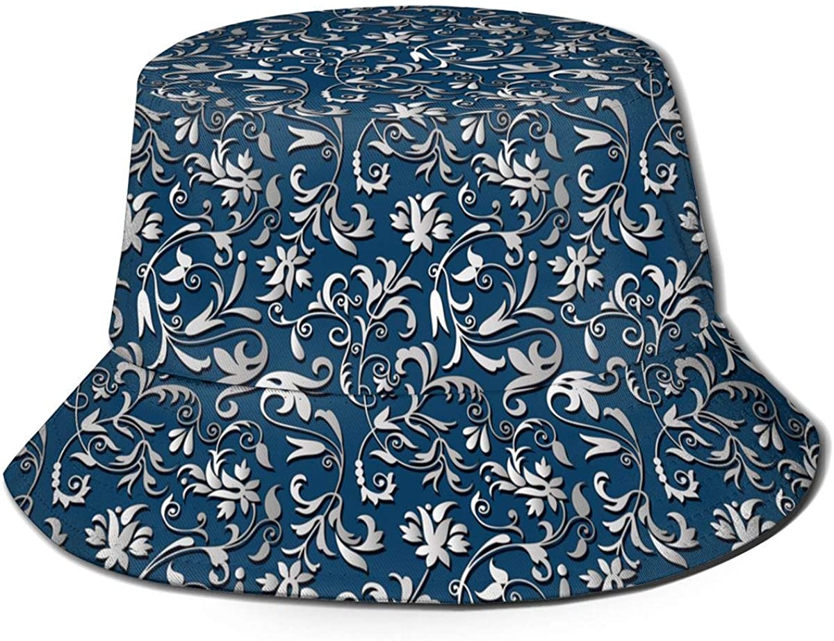 Antique Silver Floral Background Unisex 