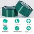 thumbnail image 2 of APT, (0.75'' X 72 Yds, Green), 2 Mil Polyester High Temperature Tape with Silicone Adhesive, 3.5 mil Thickness For Powder Coating, E-Coating, Anodizing, high temp masking and Photo Splicing, 2 of 7