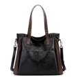 thumbnail image 4 of Bolso de hombro de lona de estilo de gran capacidad para mujer, bolso de mano de moda, bolso de mano sencillo, 4 of 5