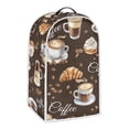 thumbnail image 2 of HELLHERO Coffee Cups with Latte Art Pattern Waterproof 15.94"H x 9.45"L x 7.28"W Coffee Machine Dust Cover Reusable Hand Strap Mixer Cover for Kitchen Home, 2 of 7