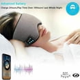 thumbnail image 2 of Antifaz Bluetooth con auriculares, antifaz para dormir, auriculares para dormir, gadgets tecnológicos, regalo para hombres, mujeres, antifaz para dormir Bluetooth con bolsa de almacenamiento impermeab, 2 of 4