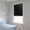 thumbnail image 4 of CaiYueKe Cordless Blackout Pleated Fabric Shade Window Shades Blinds Darkening Temporary Light Filtering Pleated Paper Shade Easy to Install and Cut for Home Bedroom Office Windows HxW(59" x 24"), 4 of 7