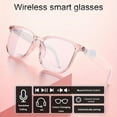 thumbnail image 2 of Smart Audio Glasses with Blue Light Filter, Magnetic Charging, Voice Assistant & Wireless Mic for Music/Calls, Remote Photo Control, Open-Ear Design, Unisex for Gaming & Work, 2 of 23