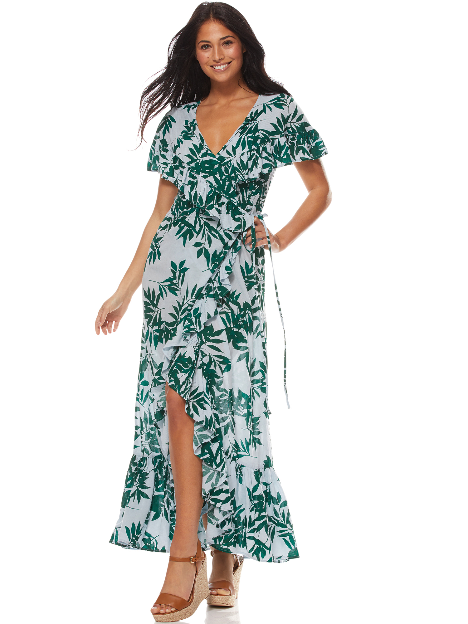 Sofia Jeans Sofia Vergara Tropical Print Maxi Dress - image 5 of 10