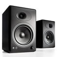 thumbnail image 1 of Audioengine A5+ Plus Powered Speaker | Desktop Monitor Speakers Computer Sound System | 150W Premium Powered Bookshelf Stereo Speakers, AUX Audio, RCA Inputs/Outputs, Remote Control (Black), 1 of 6