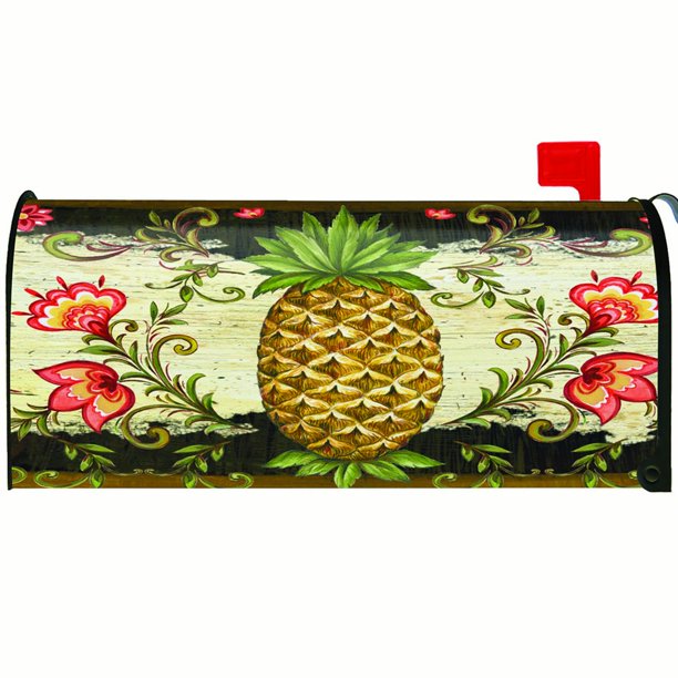 Toland Pineapple & Scrolls Mailbox Cover 310037