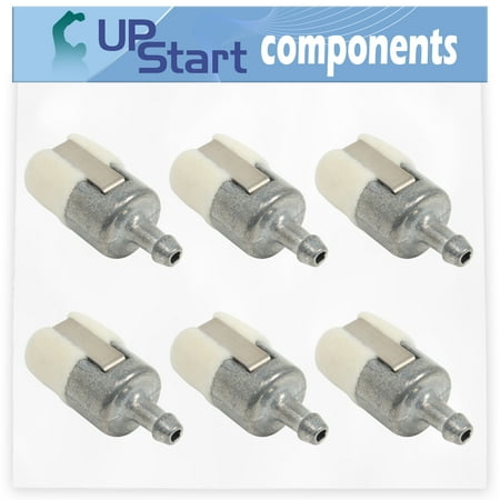 6-Pack 125-527 Fuel Filter Replacement for Echo PB-610 (P06713001001-P06713999999) Backpack Blower - Compatible with A369000460 Fuel Filter