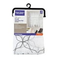 thumbnail image 2 of Better Homes & Gardens 3 Piece Sheer Quatrefoil Window Valance and Tier Set, Indoor, Grey, 36" W x 60"L, Adult, 2 of 5