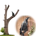 thumbnail image 4 of Estatua de resina de cuervo falso, escultura de cuervo de pájaro, cuervos al aire libre, decoración de Halloween creativa para jardín, patio, decoración de animales, 4 of 4