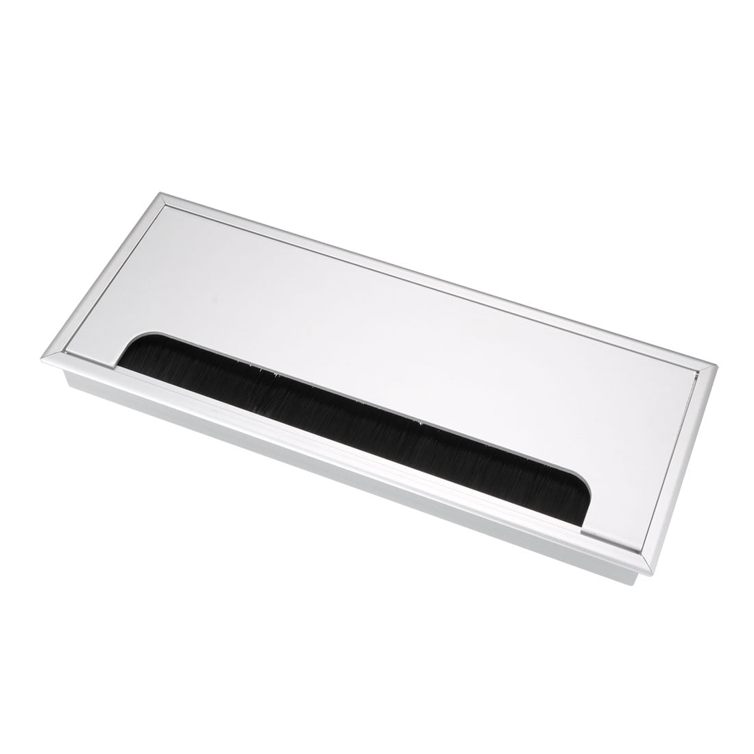 Computer Desk Aluminum Rectangle Shape Grommet Wire Cable Hole Cover