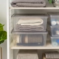 thumbnail image 3 of IRIS 17 Qt. Plastic Storage Bin with Lid, Stackable Storage Container, Tote, Clear, 3 of 9