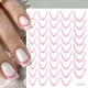 thumbnail image 3 of Pegatinas para uñas para decoración de uñas, pegatinas para uñas para mujeres, pegatinas para uñas de color sólido, pegatinas para uñas con degradado francés, pegatinas adhesivas para uñas en la parte, 3 of 4