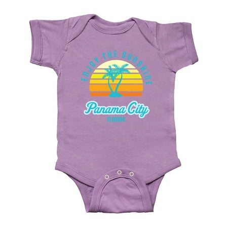 

Inktastic Summer Enjoy the Sunshine Panama City Florida in Blue Gift Baby Boy or Baby Girl Bodysuit