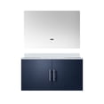 thumbnail image 2 of Stain - Free and Attractive - 36 - inch navy blue bath vanity with white quartz top, 2 of 4