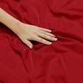 thumbnail image 4 of Lux Decor Collection King Bed Sheets - 16 Inch Deep Pocket 6 Piece Microfiber Bedding Sheets & Pillowcase Sets - Burgundy, 4 of 8