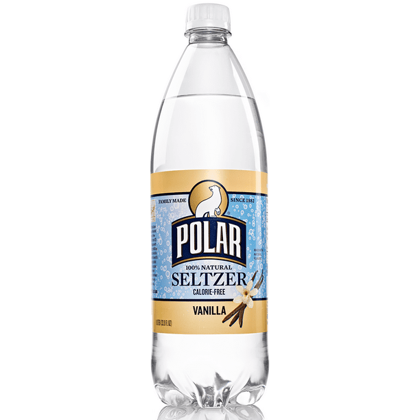 Polar Seltzer Water, Vanilla, 33.8 Fl Oz
