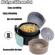thumbnail image 2 of Olla de silicona con poste de aire, cesta de aire de repuesto para envoltorios, accesorio para freidora de aire L gris, accesorio para freidora de aire de cocina, 2 of 5