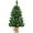 Green 3ft Pvc, variant on YSNW 3FT Mini Christmas Tree Pre-Lit Artificial Tabletop Xmas Tree with 363 Branch Tips, 50 LED Lights, Burlap Cement Base, Timer, Small Spruce Christmas Tree for Table Decor