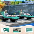 thumbnail image 3 of 72×21×3in Outdoor Chaise Lounge Cushions, Replacement Patio Chair Cushion With Headres, Waterproof Sun Lounger Cushions（2pcs Lake blue）, 3 of 6
