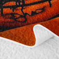 thumbnail image 5 of Castle Fairy Sport Basketball Twin Quilt Set,Abstract Graffiti Splash Twin Coverlet Set,Orange Black, 5 of 7