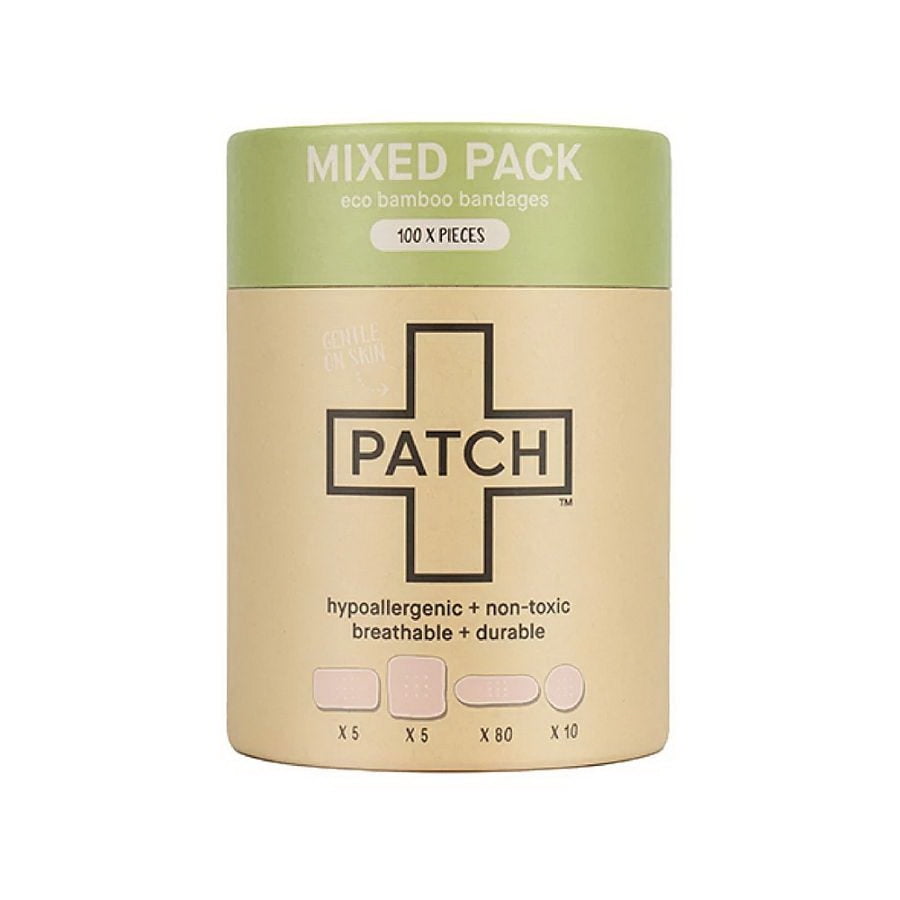 Nutricare Patch Natural Bamboo Bandages, Assorted Sizes-100 CT